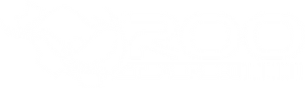 Logo featuring a stylized kangaroo silhouette with the text "ROO TECH" in bold letters.