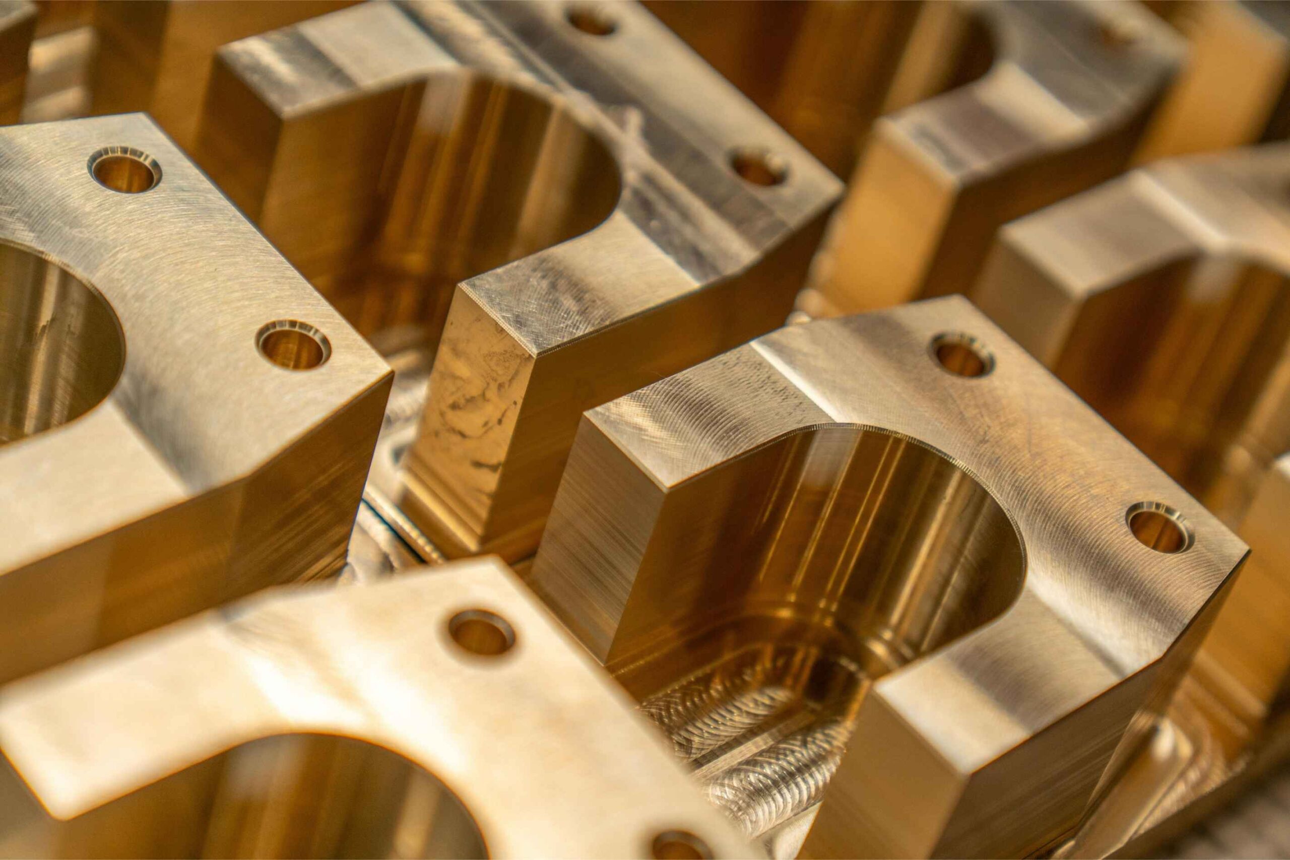 Brass CNC machined component